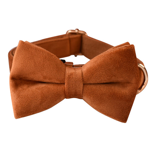Luxury Velvet Dog Collar & Leash Set