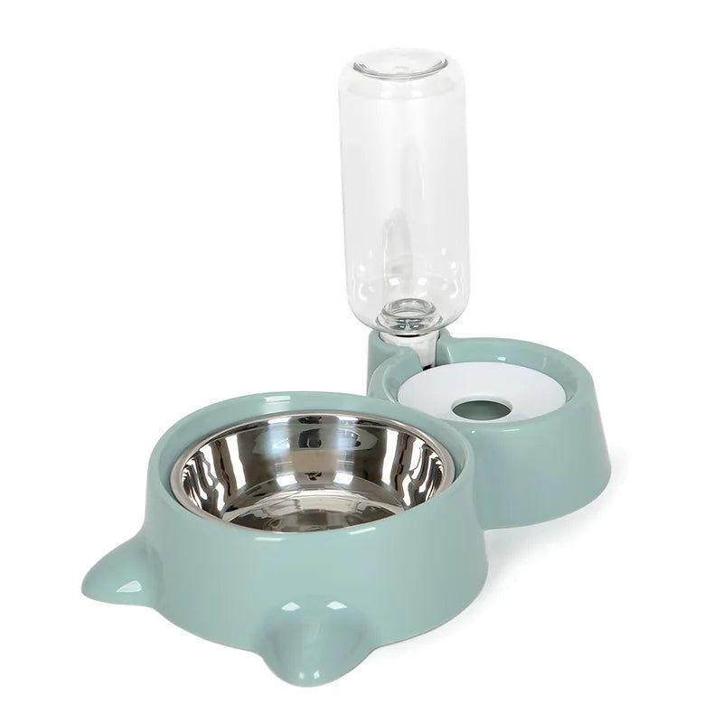 Automatic Gravity Pet Water & Food Fountain Bowl