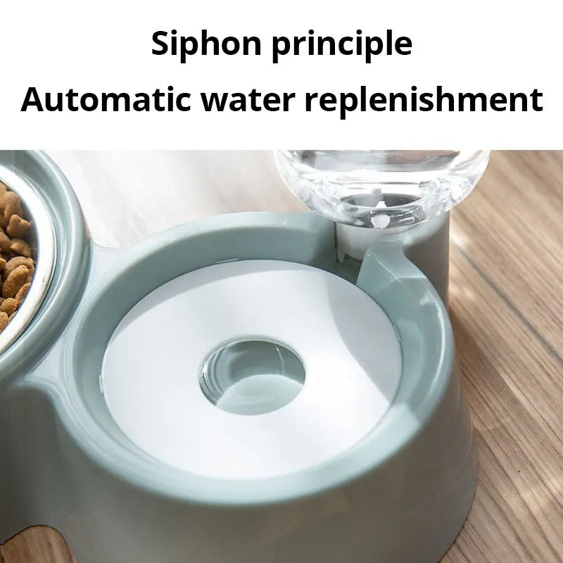 Automatic Gravity Pet Water & Food Fountain Bowl