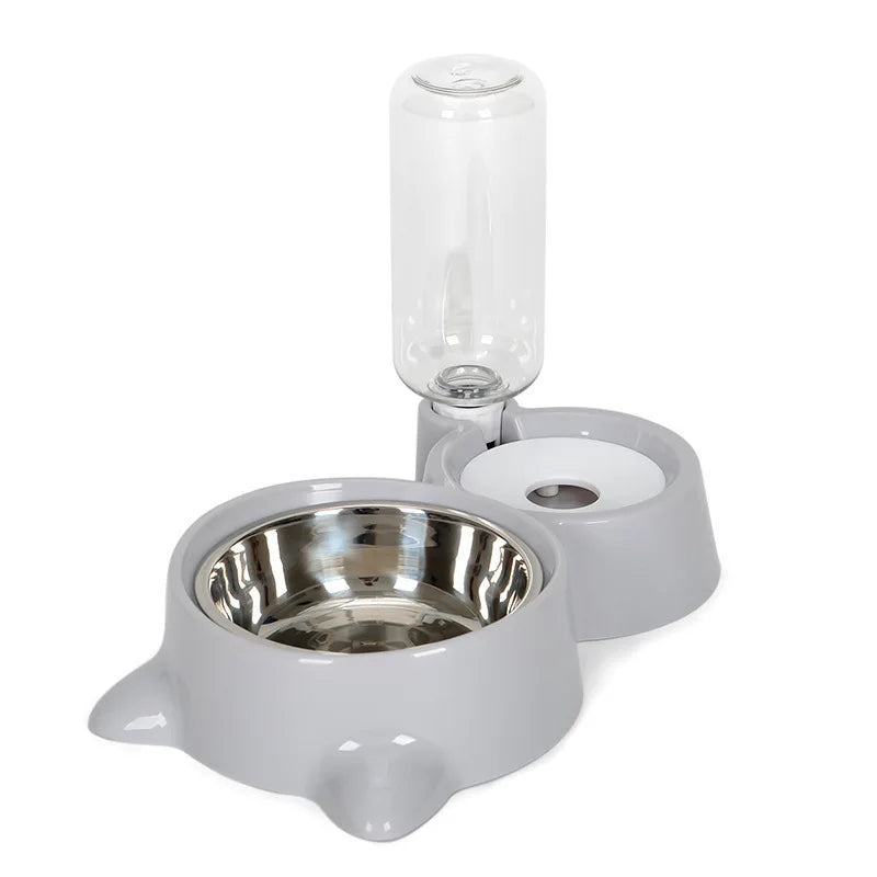 Automatic Gravity Pet Water & Food Fountain Bowl