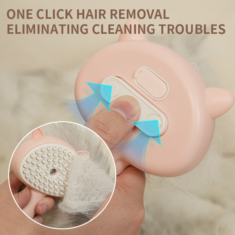 Self-Cleaning Mist Cat Grooming Brush